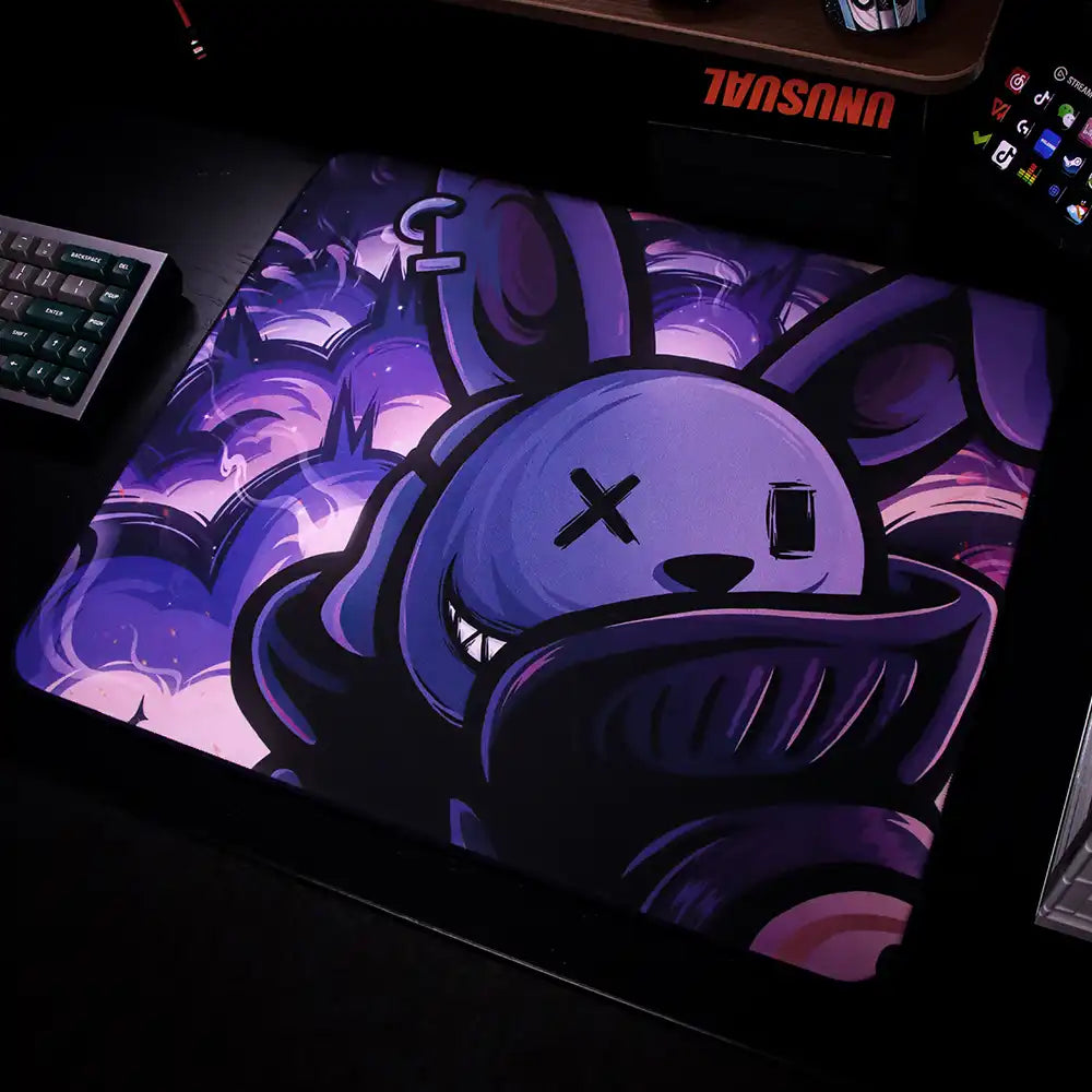 Purple | Poron | Large Gaming Mousepad